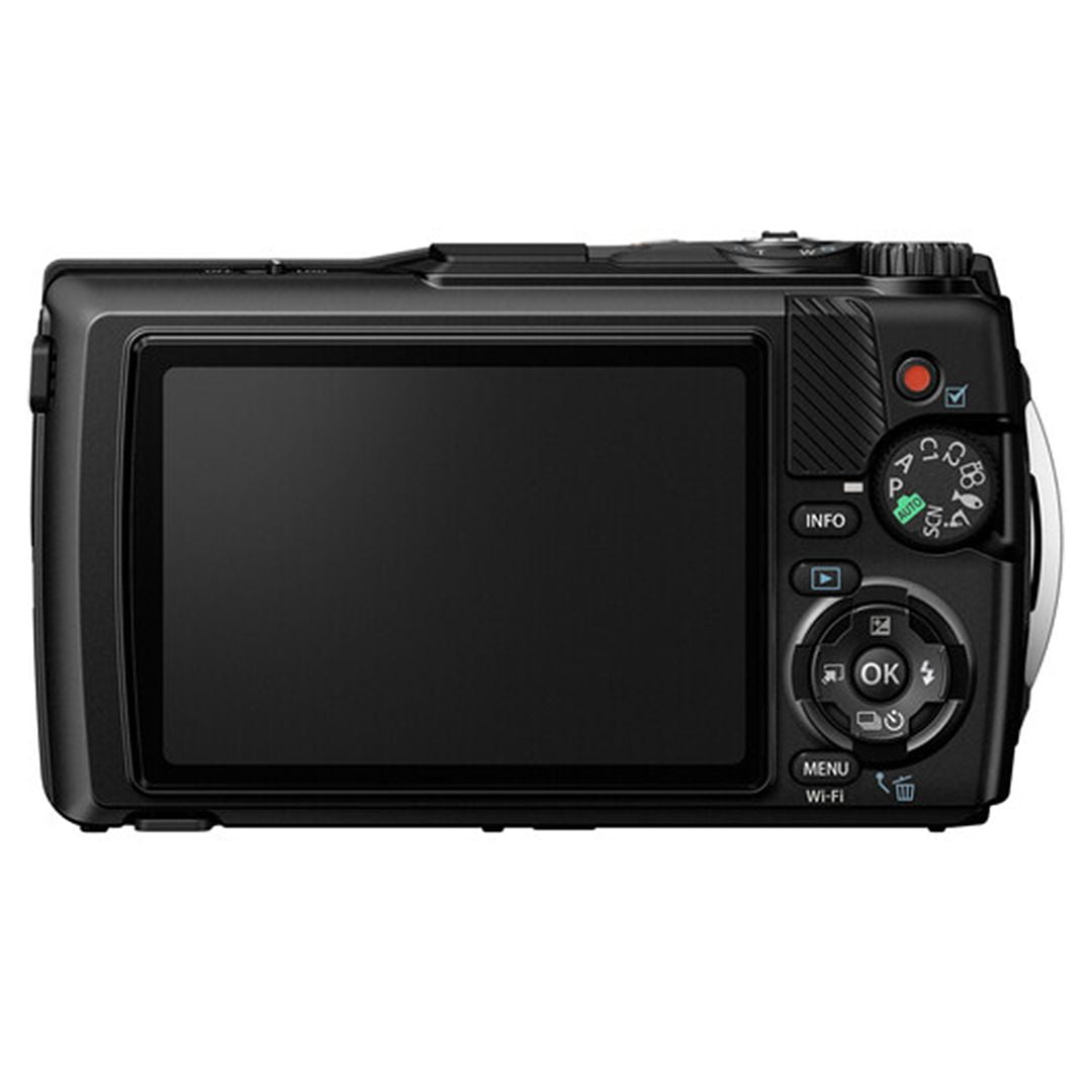 Olympus OM SYSTEM Tough TG-7 Digital Camera (Black) + SanDisk 32GB