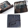 thumbnail image 3 of The **Slot Durable Canvas Paint Brush Holder** is a practical and stylish solution for artists who want to keep their brushes and tools organized and, 3 of 3