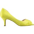 thumbnail image 3 of Nina Womens Contesa Satin Ankle Heels Yellow 8 Medium (B,M), 3 of 6