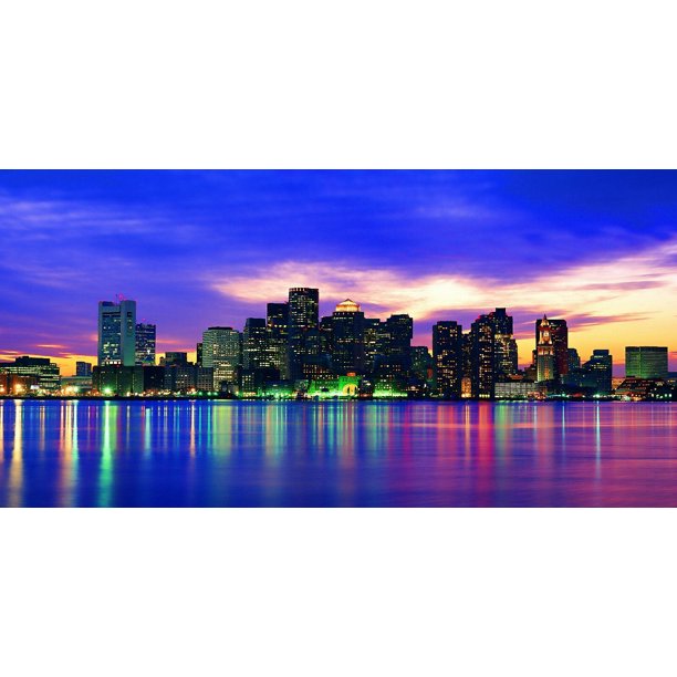 Miami Skyline CANVAS OR PRINT WALL ART