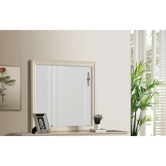Glory Furniture Louis Phillipe Bedroom Mirror Beige