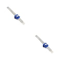 thumbnail image 3 of Speravity Regla de trazado de acero inoxidable de 30cm, regla portátil anticorrosiva de ángulo para carpintería, reglas metalúrgicas, Azul 2piezas, 3 of 6