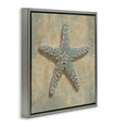 thumbnail image 3 of Stupell Industries Starfish Beach Objects Design Nature Painting Gray Floater Framed Canvas Art Print Wall Art, 18 x 18, 3 of 9