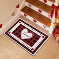 thumbnail image 6 of Valentine's Day Heart Doormat Romantic Festive Entryway Mat Non-Slip Bathroom Rug Durable Velvet Decor Sproof Washable Floor Mat for Home Decor, 6 of 6