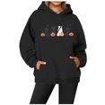 thumbnail image 2 of WEAIXIMIUNG Mode Femmes Hoodies & Sweatshirts 3X Décontracté Col Rond Poche Imprimé Hoodie, 2 of 3