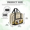 thumbnail image 6 of ZIATUBLE Sunflower Cow Portable Padded Storage Leopard Print Sewing Machine Carrying Cases Universal Sewing Machine Accessory Organizer Easy to Clean Sewing Machine Carrying Case, 6 of 7