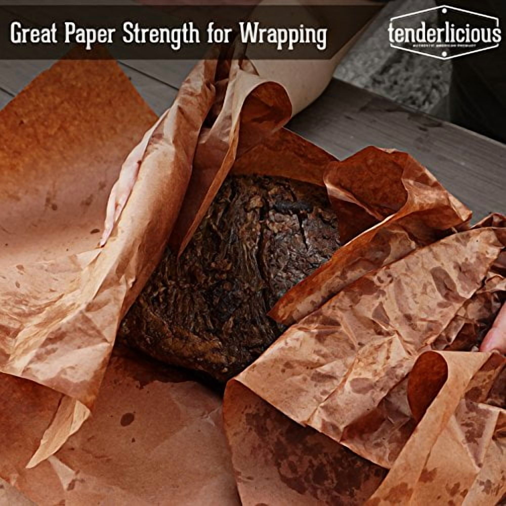 Pink Butcher Paper Roll - 24 " x 175 ' (2100 ") Peach Wrapping Paper for Beef Briskets - USA Made - All Natural Approved Food Grade BBQ Meat Smoking Paper - Unbleached Unwaxed Uncoated