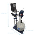 thumbnail image 2 of 5L Single-layer Glass Reactor Glass Reaction Kettle Lab Jacketed Digital Display for Chemistry Reaction Distillation, 2 of 16