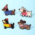 thumbnail image 7 of Jiibva Cartoon Dachshund Brooch Pin Funny Animal Lapel Pins Novelty Dog Pins Badge for Backpack Clothes Hat Decoration, 7 of 7