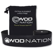 WOD Nation Floss Bands - 1 Pack Heavy, Black - Compression Band & Compression Floss for Recovery & Mobility - Muscle Wrap & Stretch Exercise Equipment