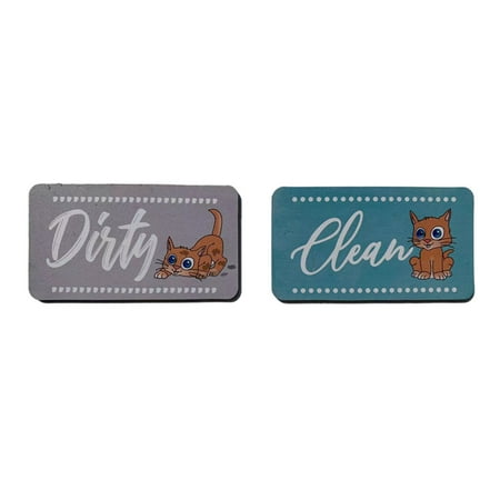 

Doolland Dishwasher Magnet Clean Dirty Sign Indicator，Trendy Universal Kitchen Dish Washer Refrigerator Magnet Super Strong Magnet，Non-Scratching，Easy to Read Text