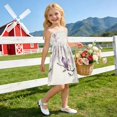 thumbnail image 6 of Ttyddzy Woman' Casual-Dresses Sleeveless Camisole A-Line Dress for 2Y-7-8Y，Purple Magnolia, 6 of 8