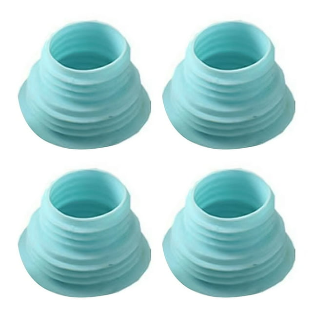 Lefu 4pcs Drain Pipe Hose Silicone Plug Sewer Seal Ring Washing Machine