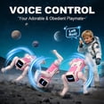 thumbnail image 3 of Dammyty Smart Robot Dog for Kids, Remote Control Robot Toys with Voice Control, Programmable RC Stunt Robot Dog Toy, Interactive Electronic Pet Christmas Birthday Gift, 3 of 5