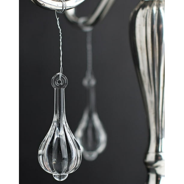 Acrylic Teardrop Crystal Chandelier Drops Clear 2 3 4 Inch 13 Piece Com Acrylic Teardrop Crystal Chandelier, Clear Glass Teardrop Chandelier
