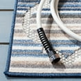 thumbnail image 3 of SAFAVIEH Cabana Burke Geometric Indoor/Outdoor Area Rug, Blue/Grey, 6'7" x 9', 3 of 5