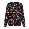 thumbnail image 4 of UoCefik Valentines Scrubs for Women Jackets Snap Front Long Sleeve Holiday Nursing Working Uniform Fashion Button Down Funny Heart Print Scrub Tops with Pockets Yellow XL, 4 of 4