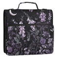 thumbnail image 5 of FORMRS Zipper Binder with Shoulder Strap 2-inch Ring 500 Sheet Capacity File Bag, Light Purple Flowers, 5 of 5