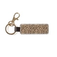 thumbnail image 3 of Keychain 6×3.1×1inpu Leather With Delicate Touch And Strong Recognition Is Used For Daily Travel, Work And Picnic Leopard Skin Print Style Darkgreen_4, 3 of 8