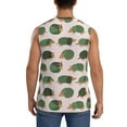 thumbnail image 4 of Fotbe Men's Cute Armadillo Print Men's Sleeveless Muscle Tank Tops Casual T-Shirts for Gym Workout Beach-X-Large, 4 of 8