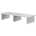 thumbnail image 1 of Pemberly Row Mid-Century 42" TV/Monitor Riser Stand in White Wood Finish, 1 of 3