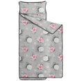 thumbnail image 2 of Pioneer Flower Floral Print Pattern Teens Toddler Nap Mat with Pillow, Sleeping Mat Bag for Preschool Daycare 59"x22", 2 of 6