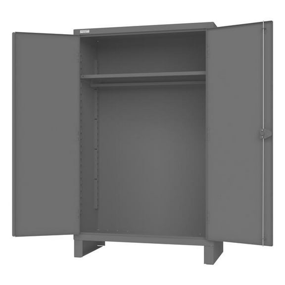Durham HDCHB-244878-1S95 12G-HDC Storage 24 x 48 x 78 in. 1 Shelf 6 in. Hanger Bar Cabinet - Gray