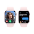 thumbnail image 4 of Restored Apple Watch Series 9 [GPS 45mm] Smartwatch with Pink Aluminum Case with Pink Sport Band M/L (Refurbished), 4 of 6