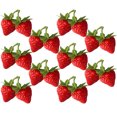 thumbnail image 4 of 50pcs Artificial Strawberry Decors Plastic Models Fake Fruits Ornaments Photography Decors, 4 of 9