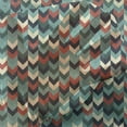 thumbnail image 3 of Teal Tulle Curtains with Rod Pocket, Vertical Chevron Triangles Abstract Arrow Motifs Zigzag Herringbone Pattern Vintage, Sheer Drape for Wedding Party 2 Panels, 7 Sizes, Multicolor, by Ambesonne, 3 of 3