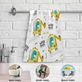 thumbnail image 6 of GZHJMY Dinosaur Soft Hand Towels, 2 Pcs Absorbent Bath Towel Decorative Fingertip Towels for Bathroom Gym Spa Hotel Beach Swimming Pool,14.4"x 28.3", 6 of 7