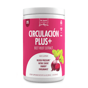 Santo Remedio Circulacion Plus, Nutritional Supplement, Beets Extract, Superfood for Circulation and Heart, Energy & Stamina, Supports Nitric Oxide and Circulation, Cherry Flavor, 30 Servings, Vegan