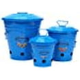 thumbnail image 3 of Houston International Trading 6516E S.3 B Enameled Galvanized Kitchen Storage Containers, Blue, 3 of 3