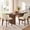 Beige, variant on Modern Dining Chairs, Linen Upholstered Dining Room Chairs with Solid Rubberwood Legs, Set of 4, Beige