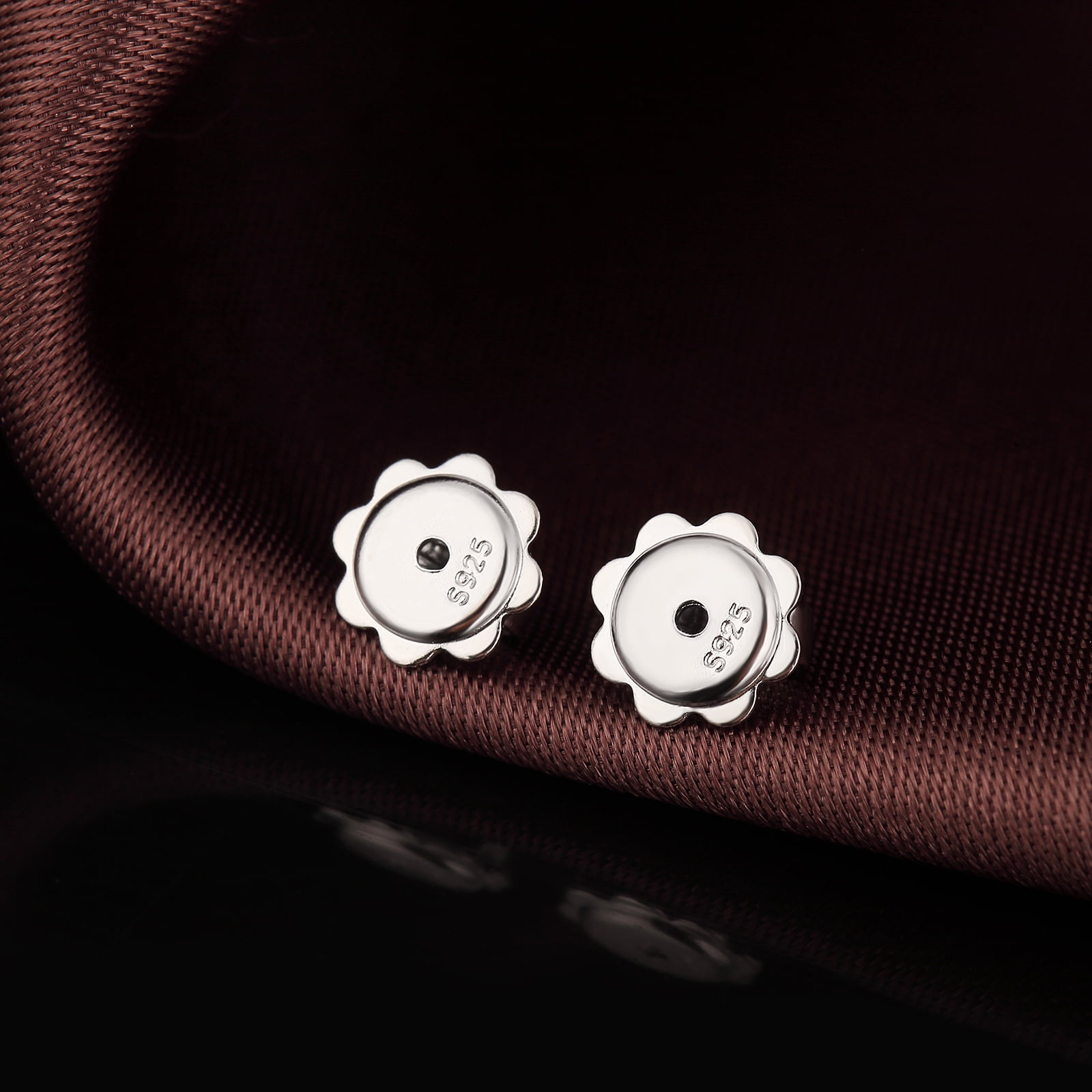 Jiamiaoi Earring Backs Locking Earring Backs for Studs 925 Sterling Silver Earring Backs Lifters Replacement Earring Backs Butterfly Clasp for Studs