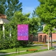 thumbnail image 6 of Easygdp Purple Glitter Garden Flag Yard Flag Welcome Flag, Double-Sided, Weather Resistant for Outdoor Decor - 12.5"x18", 6 of 9