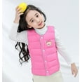 thumbnail image 4 of Staki Kids Puffer Vest Boys Fleece Vest – Lightweight Sleeveless Jacket with Zipper, Soft Color-Block Kids Outerwear for Fall Winter Layering(Pink,10-13 Years), 4 of 5
