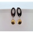 thumbnail image 2 of Natural Oval Citrine Silver Earrings NOCSE, 2 of 9