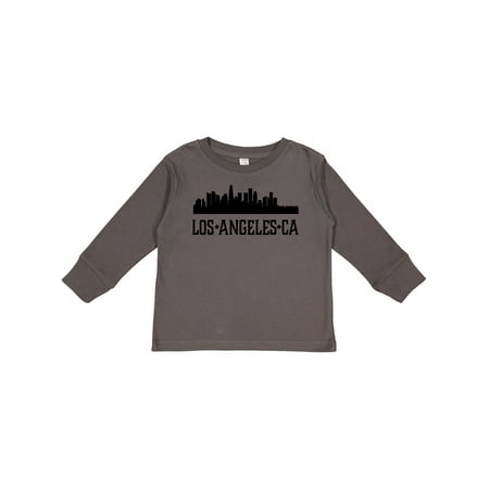 

Inktastic Los Angeles California City Skyline Boys or Girls Long Sleeve Toddler T-Shirt