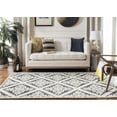 thumbnail image 4 of SAFAVIEH Vermont Trinity Floral Geometric Wool Area Rug, Ivory/Black, 2'3" x 4', 4 of 10