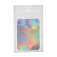 thumbnail image 1 of 100Pcs Holographic Bags with Clear Window,Resealable Bags For Small U3W5, 1 of 8