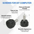 thumbnail image 3 of Uxcell Threaded Knurled Thumbscrew Monitor Mount Arm Screws Stainless Steel Clamping Knobs Grip Thumb Screw for Computer TV M4 x 8mm, 3 of 7