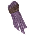 thumbnail image 3 of Turban Mode Unique Foulard Longue Rétractable Rétro Perlée Musulmane pour Femmes Chapeau Violet, 3 of 8