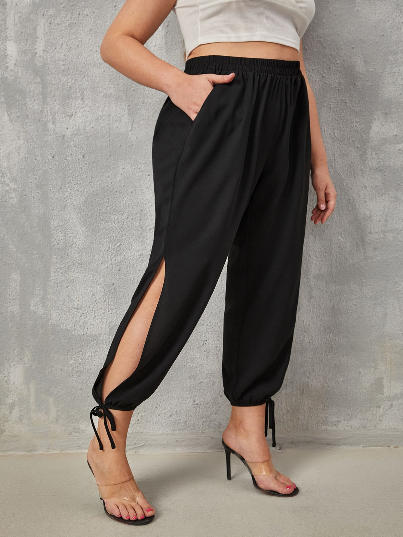 2022 Summer Casual Black Women's Plus 