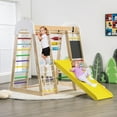 Costway Indoor Playground Climbing Gym Kids Wooden 8 in 1 Climber