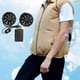thumbnail image 2 of for Jacket Cooling Fan , Coat Air Conditioned for Men, 5V USB Summer Work Clothes Fan for Outdoor Work, Fishing, 2 of 4