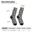 thumbnail image 2 of Fotbe Bulldog Print Calcetas Largas con Estampado para Hombre y Mujer – Calcetas de Compresión Transpirables y Elásticas, Viajar y Uso Diario Talla 5-11, 2 of 6