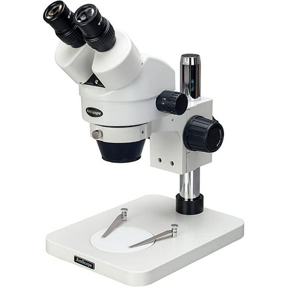 AmScope 7X-90X Table Pillar Stand Zoom Magnification Stereo Microscope New