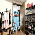 thumbnail image 3 of Beita Big Mouth Monster pajamas,Goofy Onesie，Cozy Home Loungewear,Soft Fabric,Long, 3 of 12