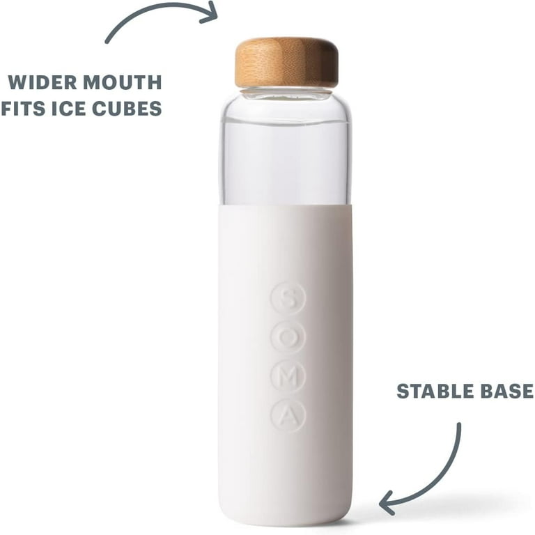 Soma 17oz Portable, Shatterproof, Reusable Glass Sport Water